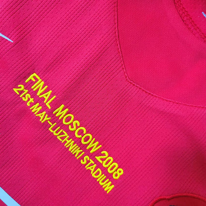 2007/2008 Retro Manchester United Home Champions League Edition Football Shirt 1:1